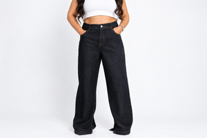 Nola Wide Leg Jeans – Dark Denim