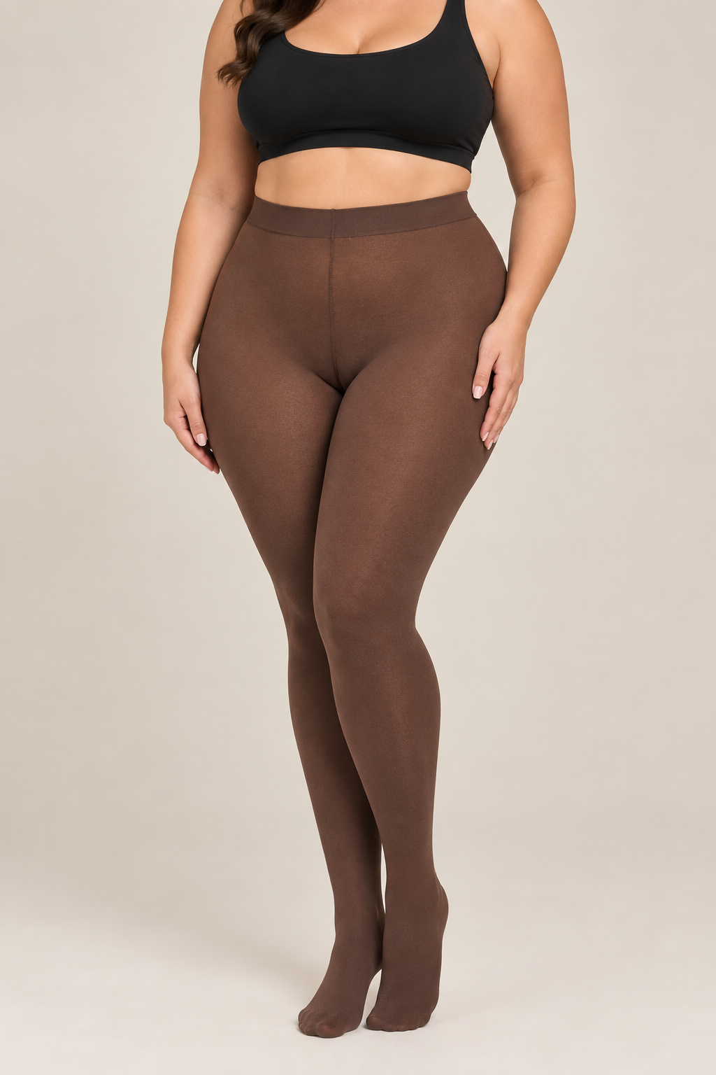 Supersize Strumpfhose 80 DEN – Braun – XXL