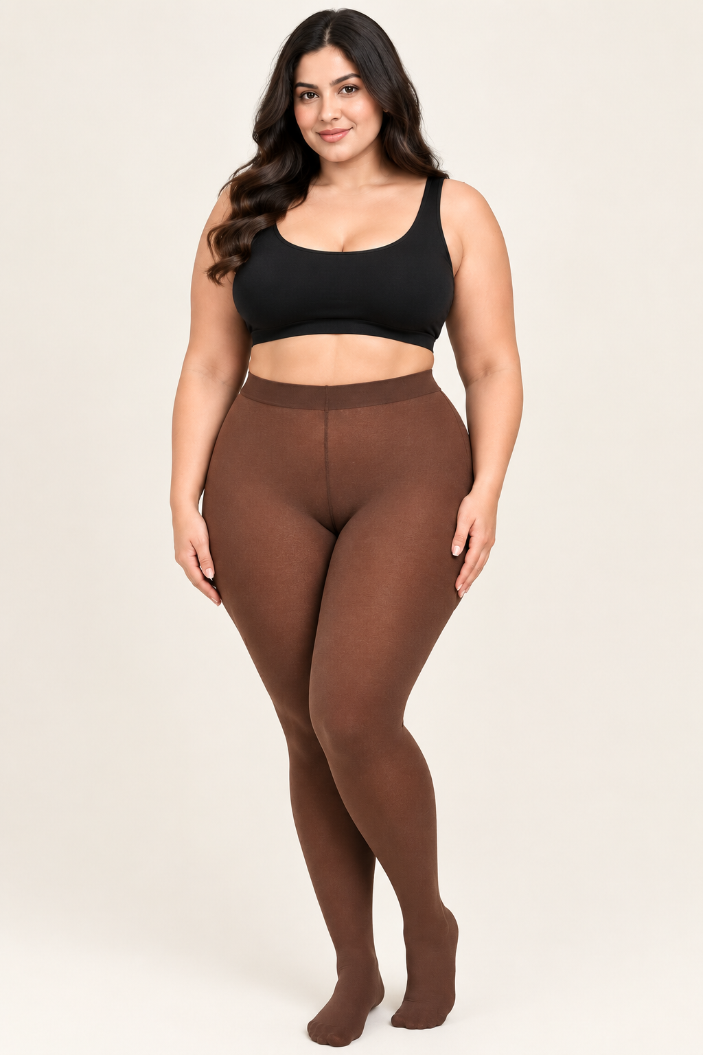 Supersize Strumpfhose 80 DEN – Braun – XXL