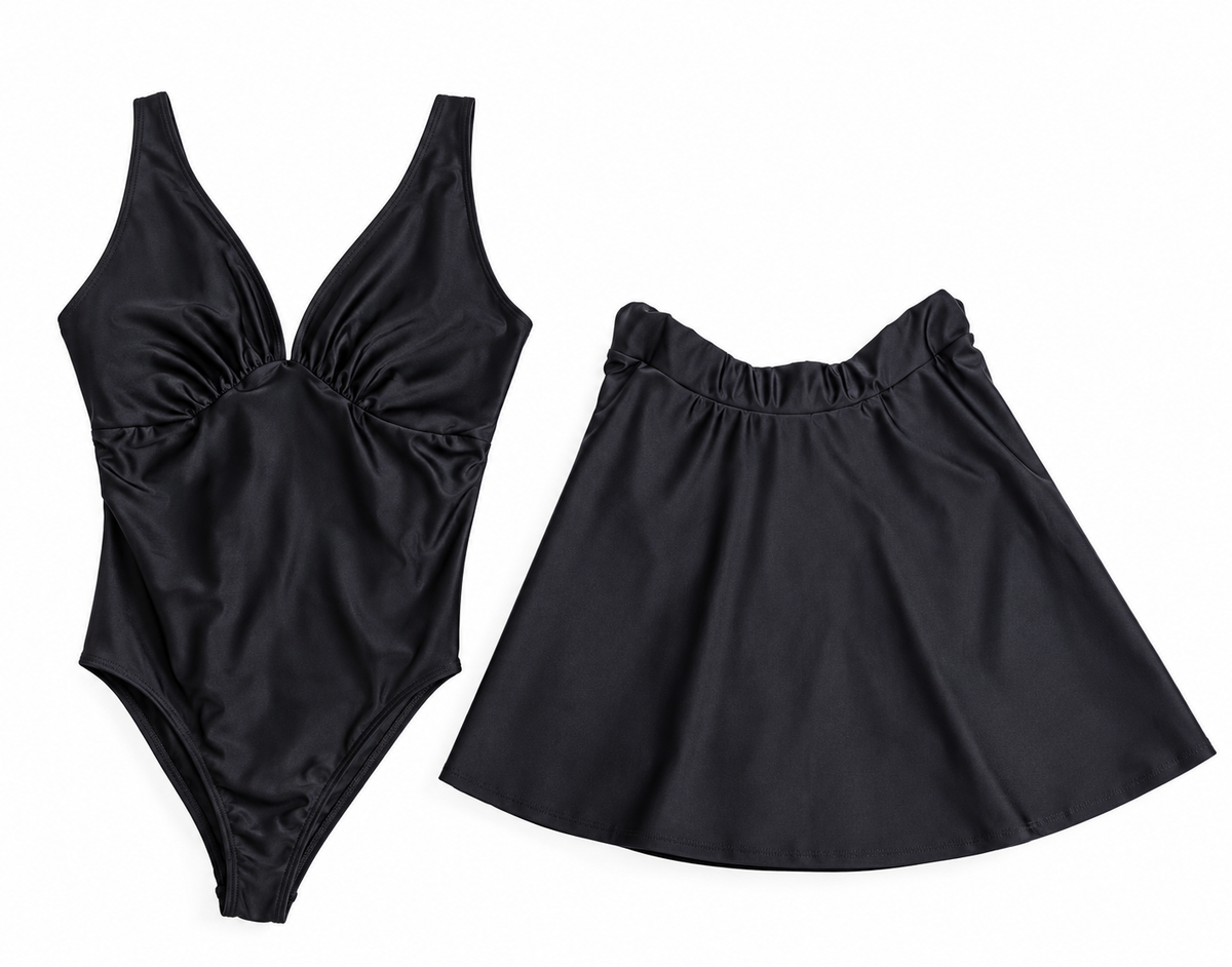 Curve – Badeanzug mit abnehmbarem Schwimmrock