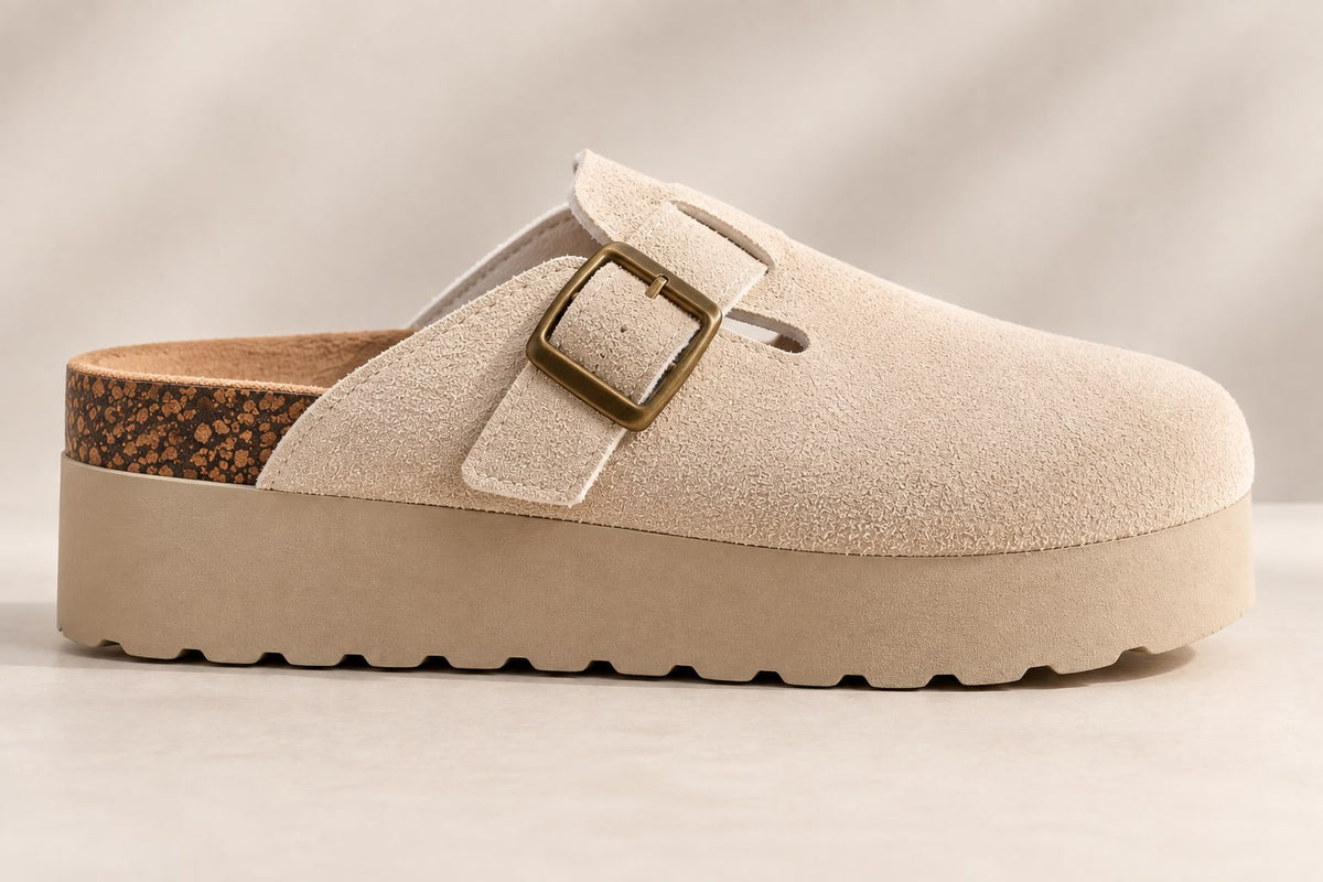 Mila – Comfort Clog Beige