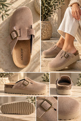 Mila – Comfort Clog Taupe