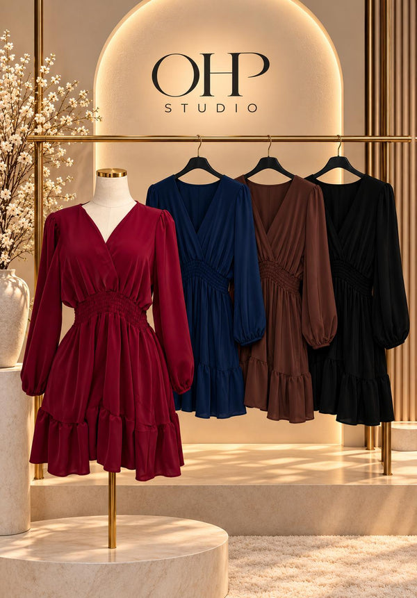 Elegantes Kleid mit V-Ausschnitt
