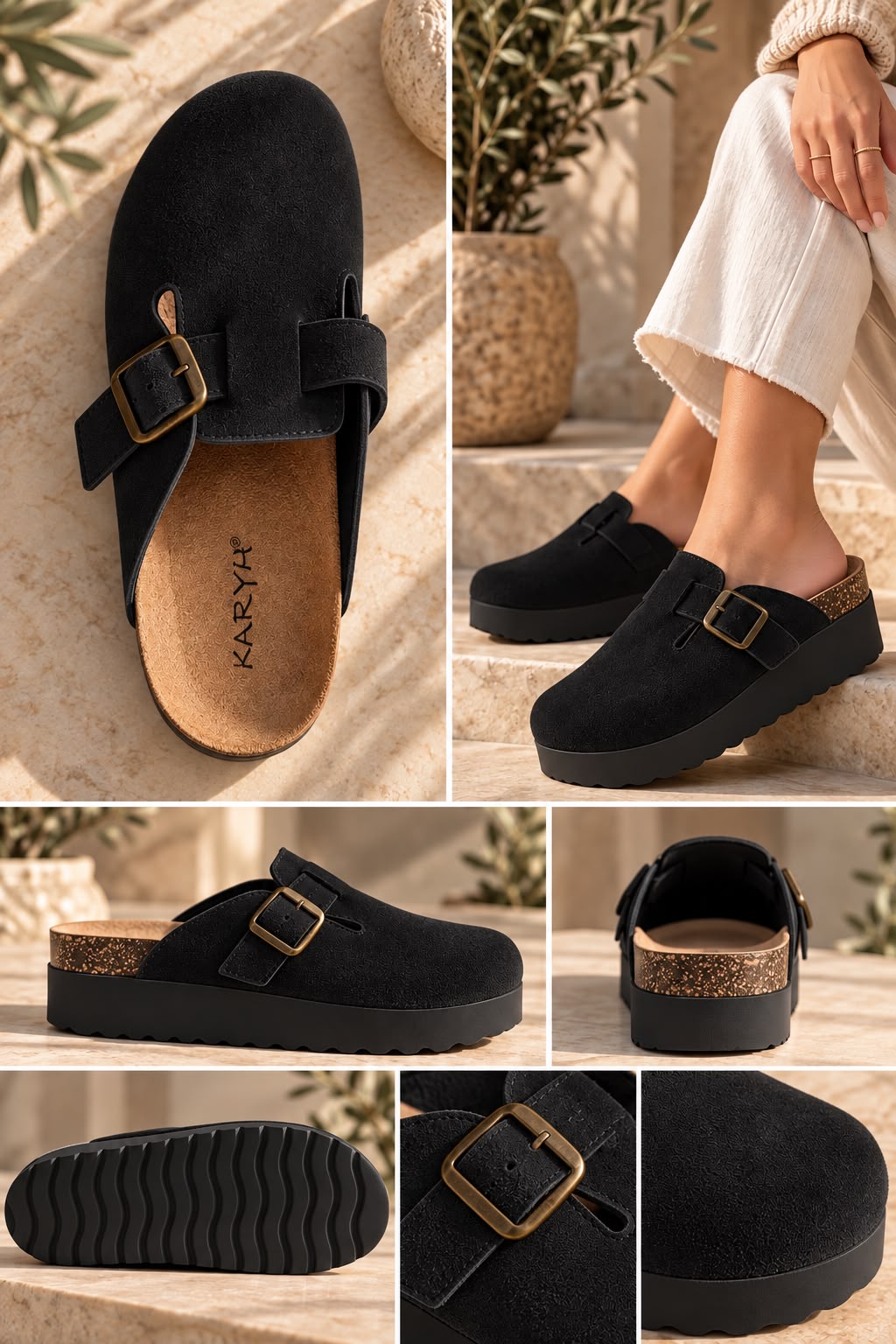 Mila – Comfort Clog Schwarz