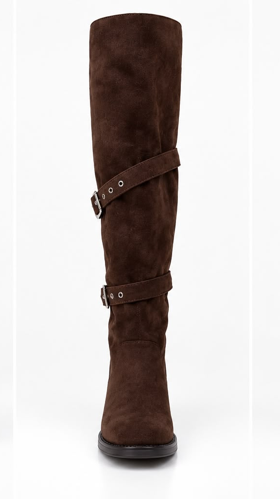 SIENA – Suede Buckle Boots