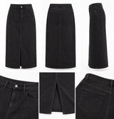 Naya Maxi Jeansrock – Black Denim