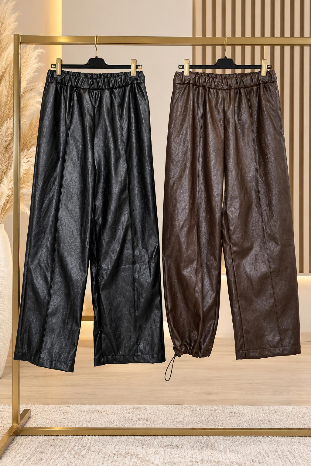 LIVA – Lederlook Hose 2-in-1