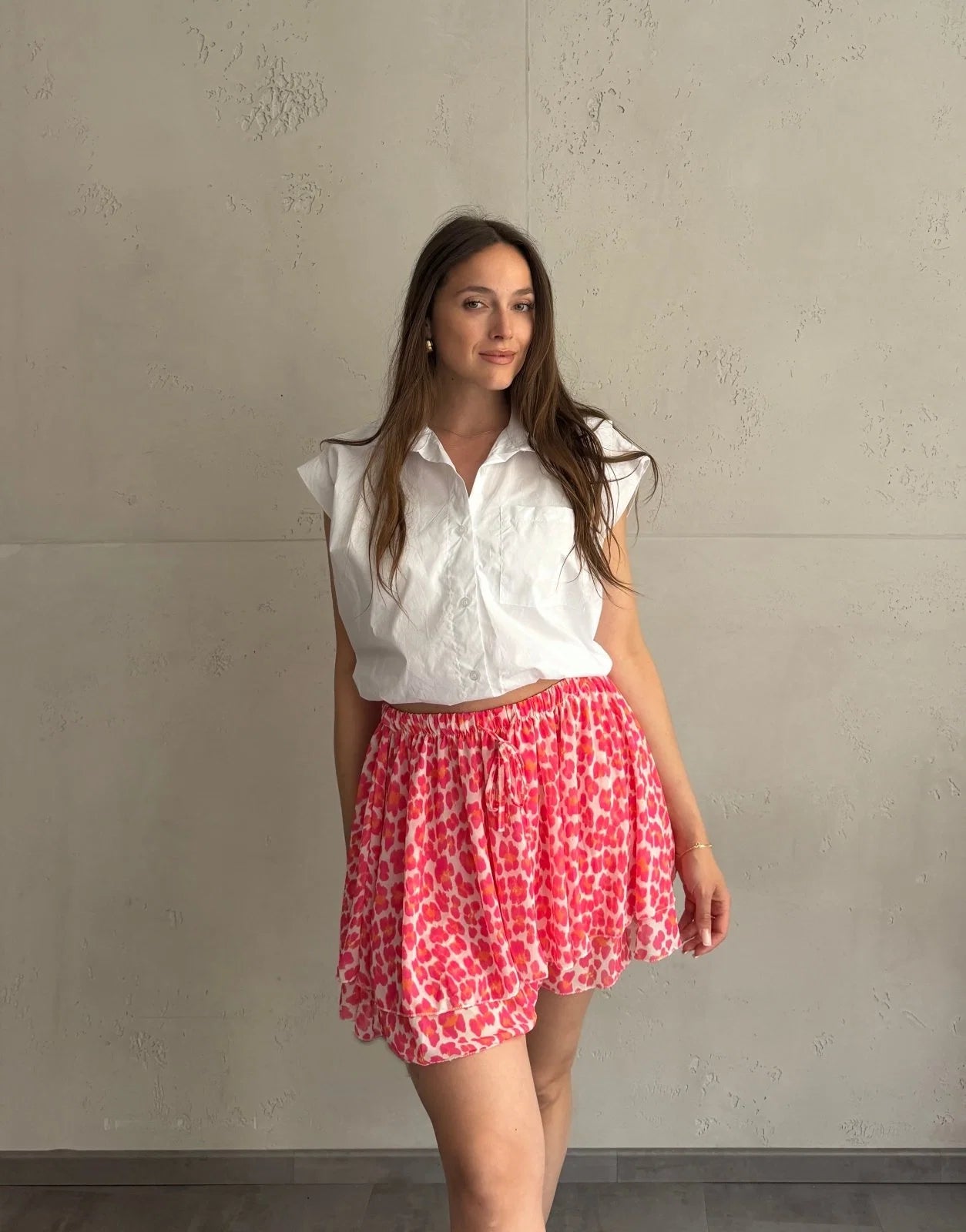 Leo Skort mit Leopardenmuster