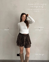 Leo Skort mit Leopardenmuster