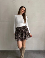 Leo Skort mit Leopardenmuster